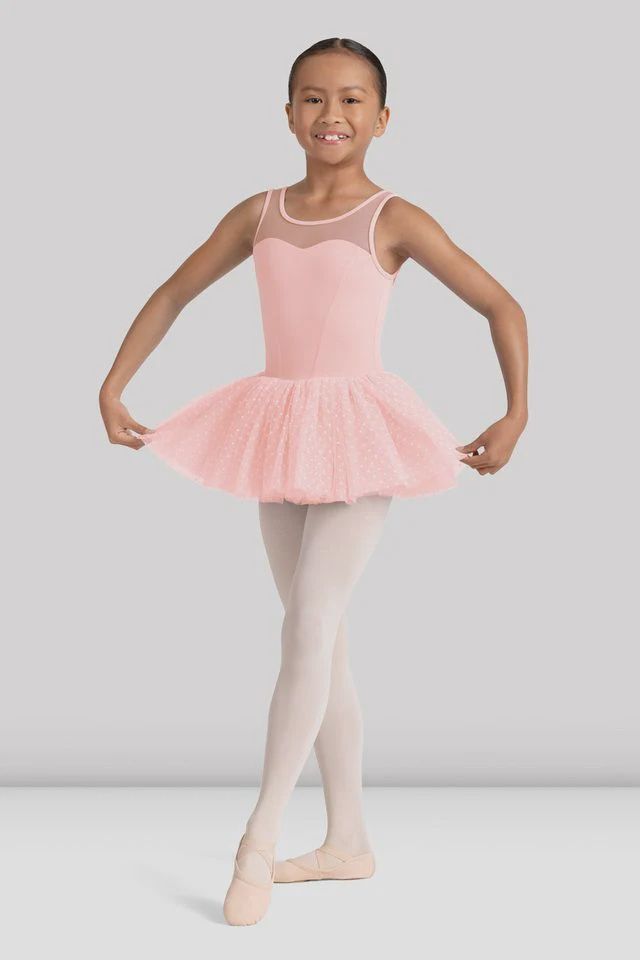 Mirella scoop neck mesh back tutu Leo
