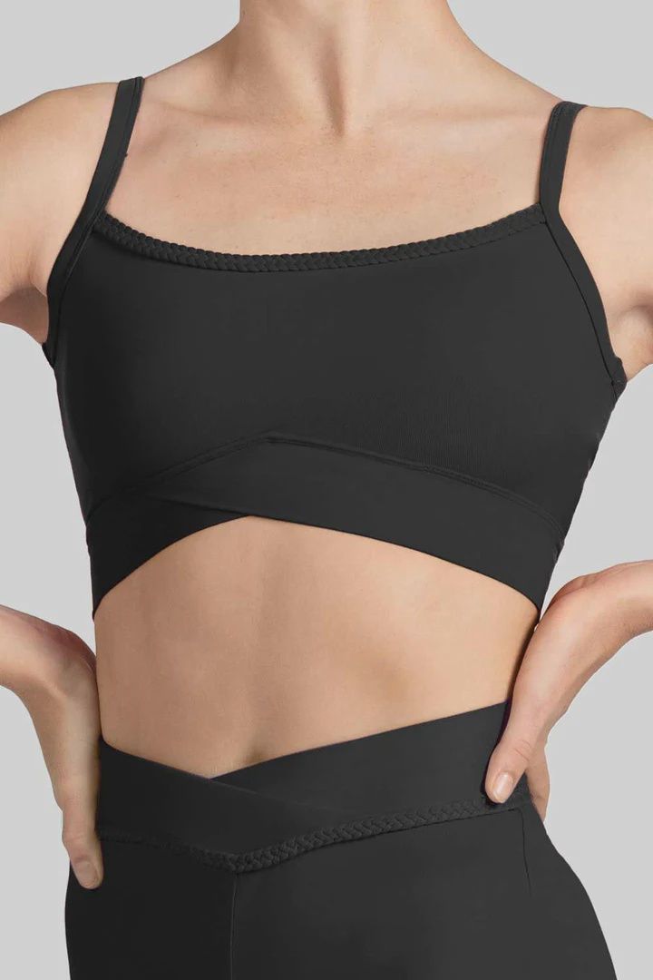 Mirella Women’s Scoop Neck V Front Cami Crop