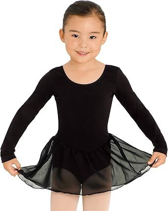 Bloch child Petal long sleeve Shiffon skirt leotard, Size: 2/4