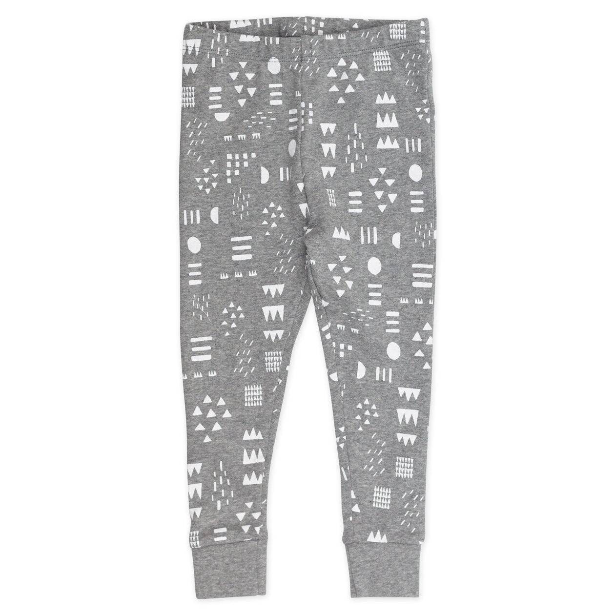 2-Piece Organic Cotton Pajamas - Pattern Play Gray Heather