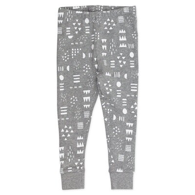 2-Piece Organic Cotton Pajamas - Pattern Play Gray Heather