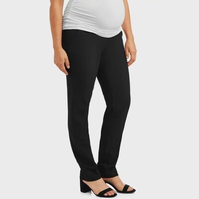 Oh! Mamma Maternity Women's Straight Leg Career Pant with Full Panel