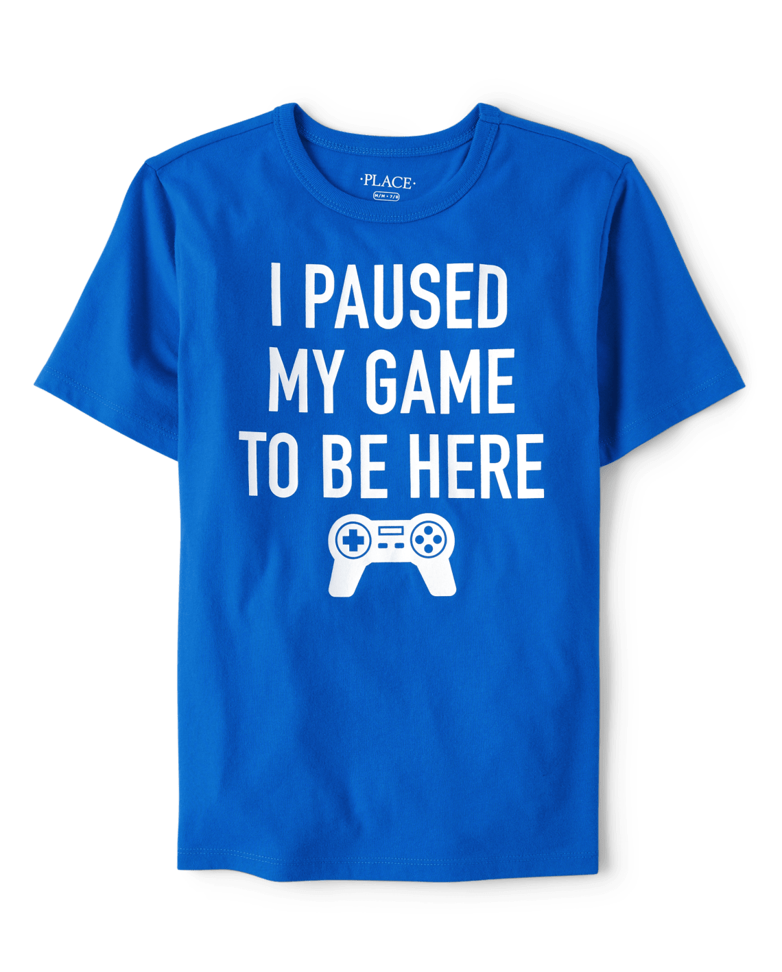 Boys Paused Game Graphic Tee - Chargerblu