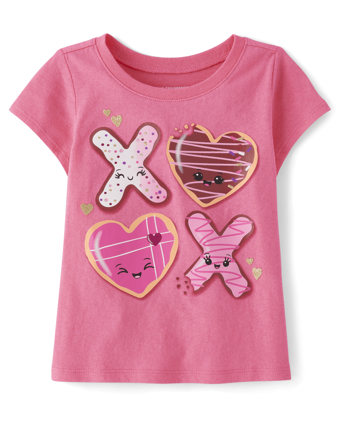 Baby And Toddler Girls XOXO Graphic Tee - Ultra Pink