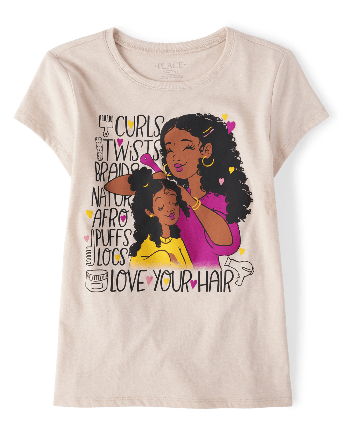Girls Love Your Hair Graphic Tee - S/D Cookiedough
