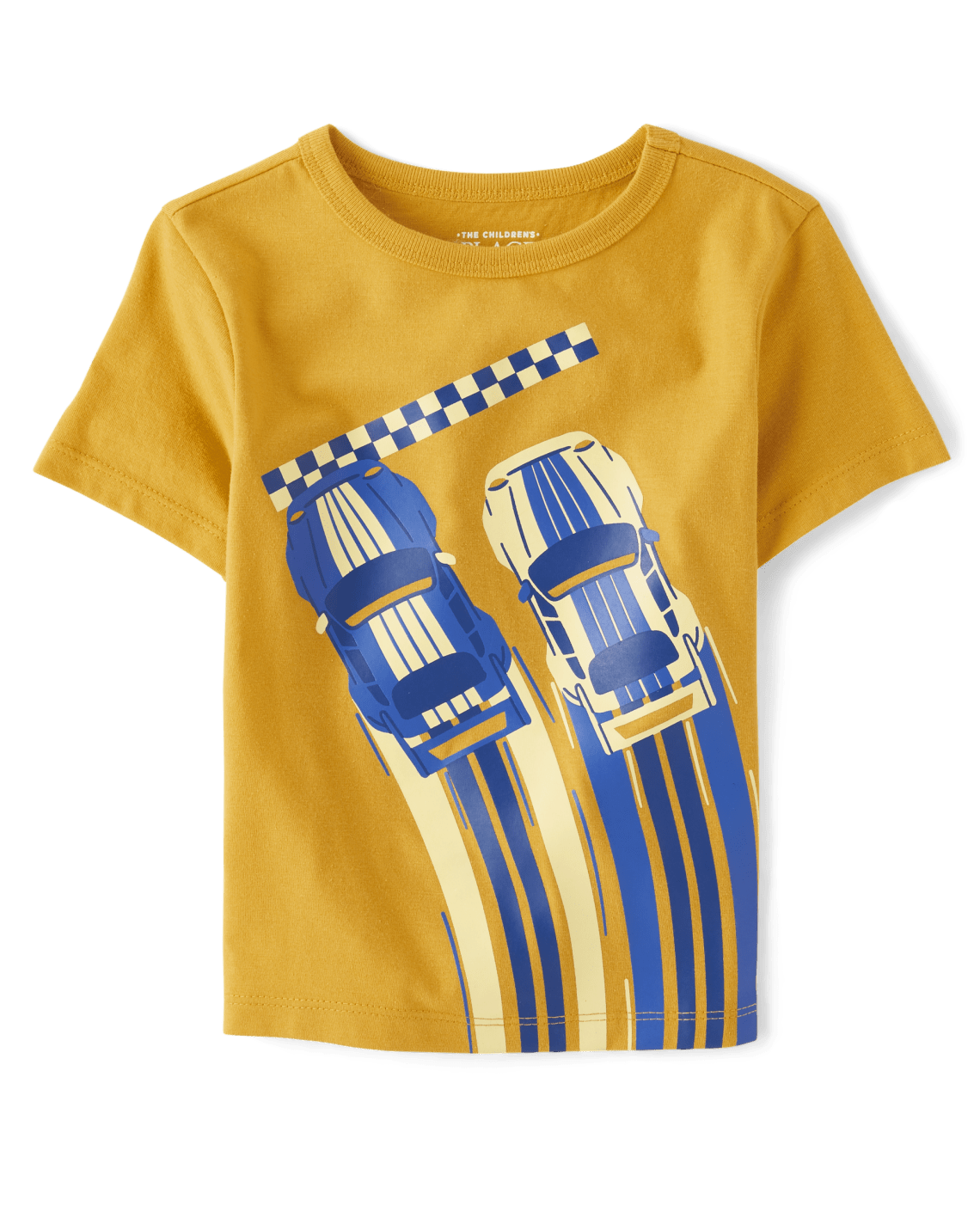 Baby And Toddler Boys Race Car Graphic Tee - Golden Egg
