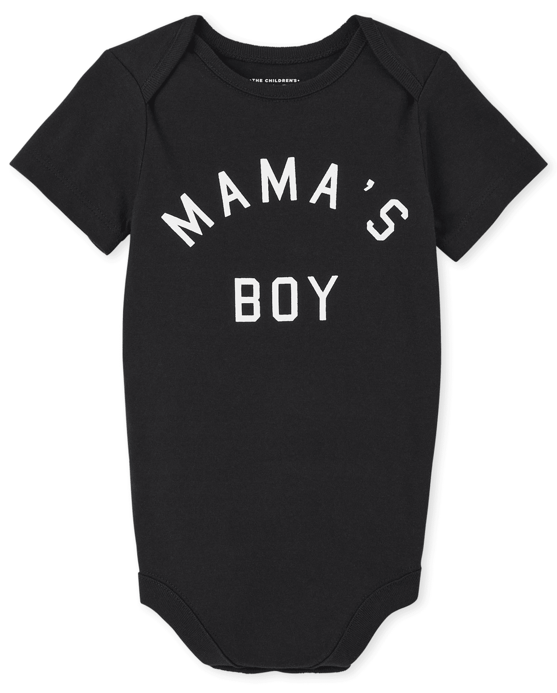 Baby Boys Matching Family Mama&#39;s Boy Graphic Bodysuit - Black