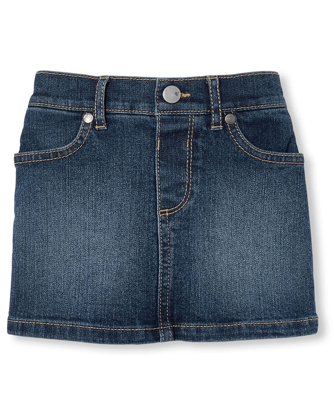 Baby And Toddler Girls Denim Skort - China Blue