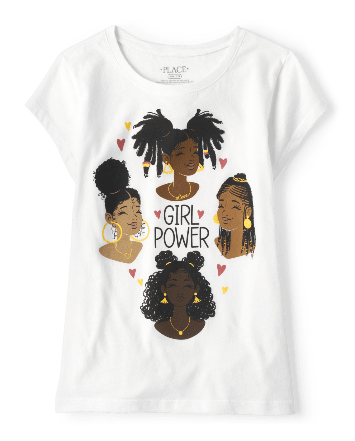 Girls Girl Power Graphic Tee - Simplywht