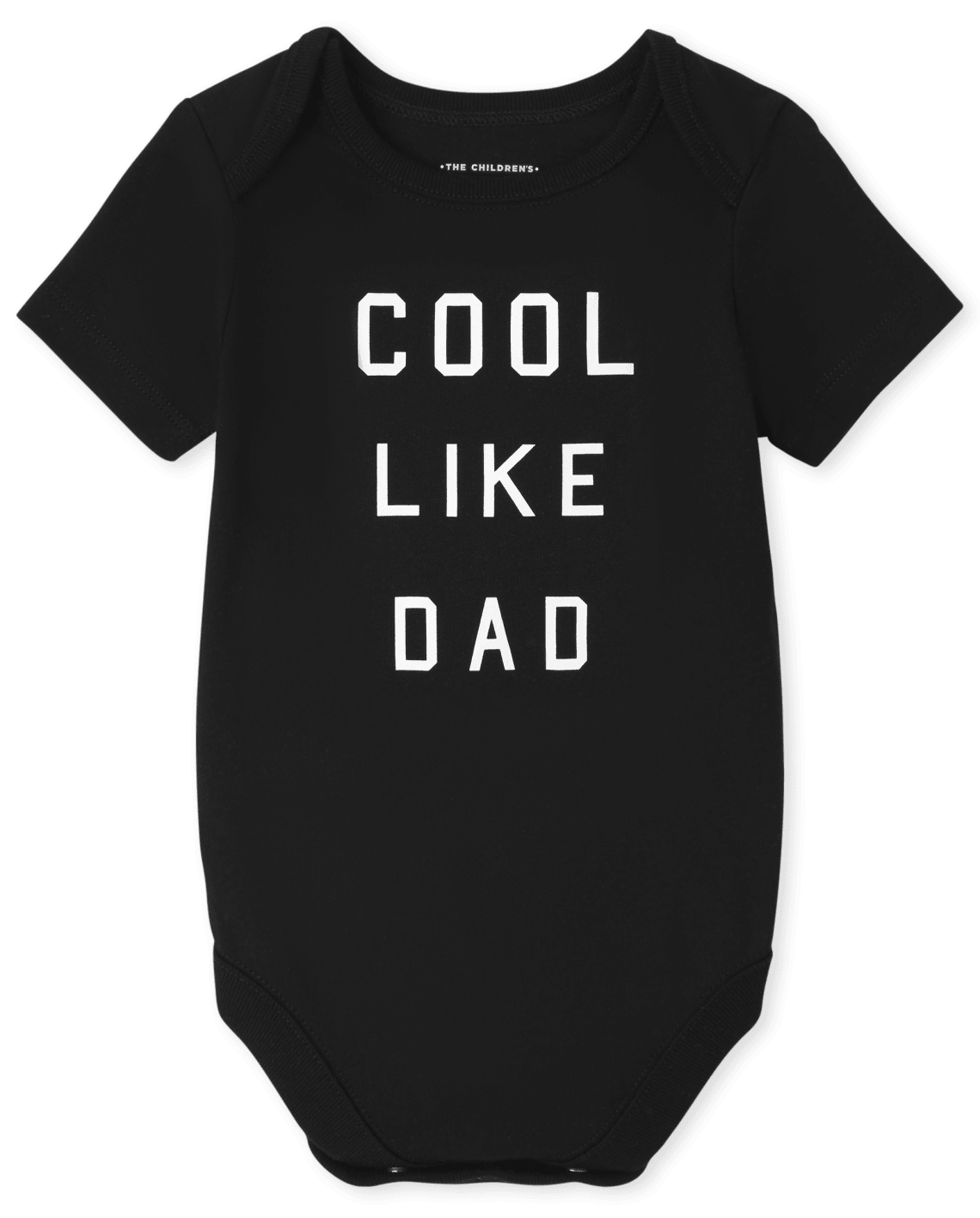 Unisex Baby Matching Family Cool Like Dad Graphic Bodysuit - Black
