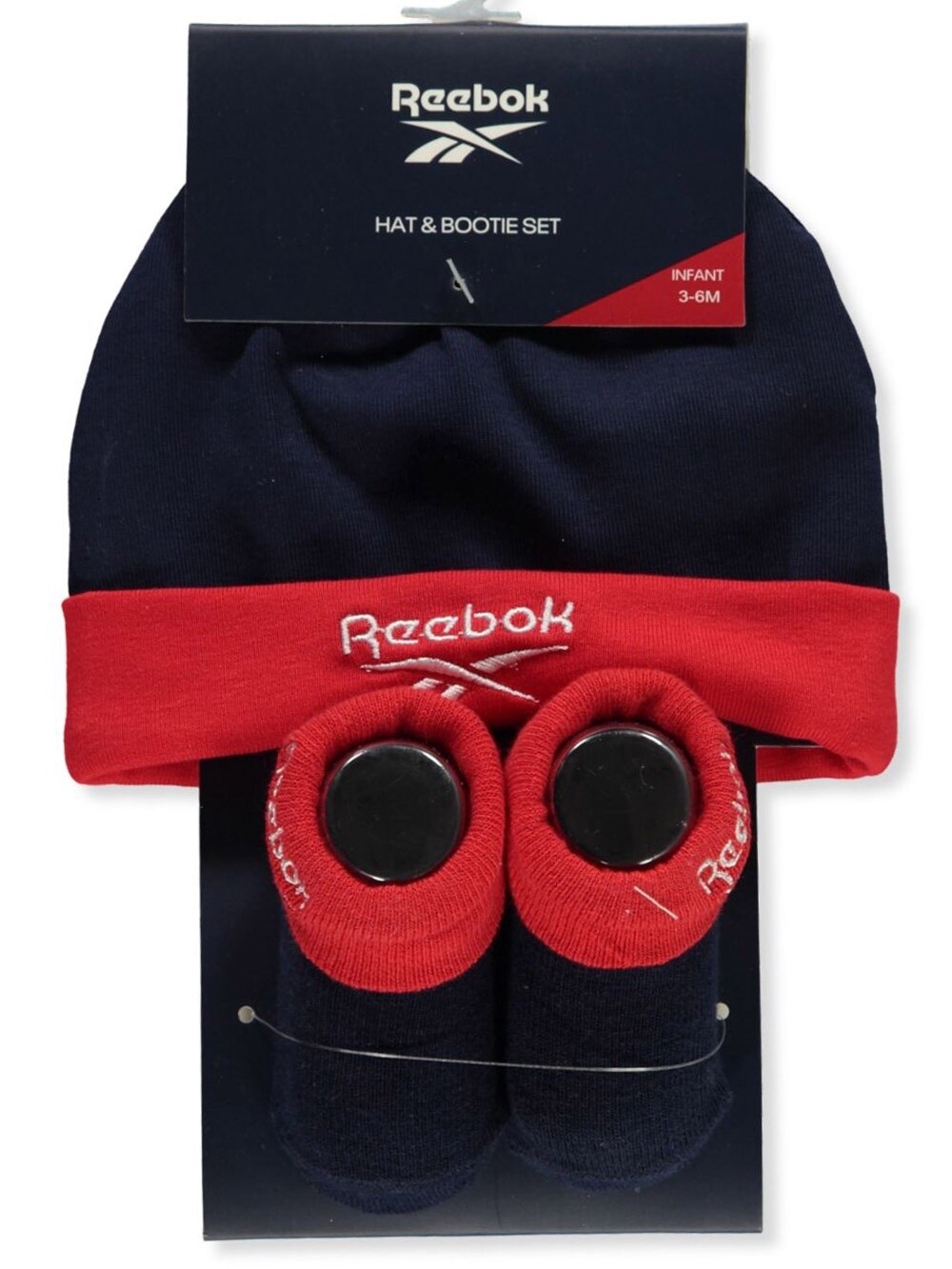 BABY BOYS' 2-PIECE HAT & BOOTIES SET- Navy