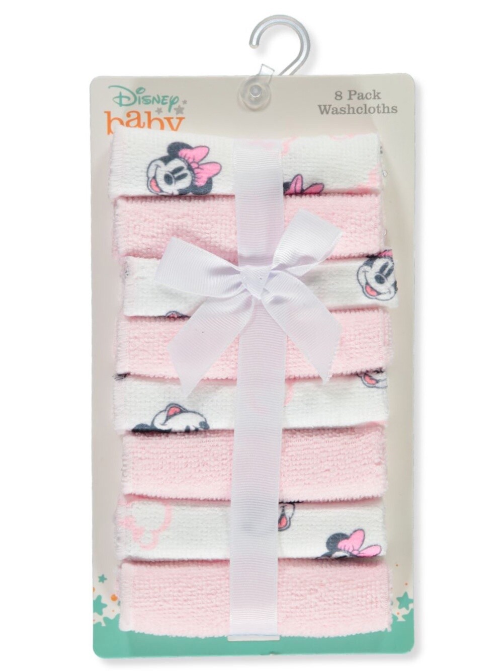 BABY GIRLS&#39; 8-PACK MINNIE MOUSE WASHCLOTHS SET