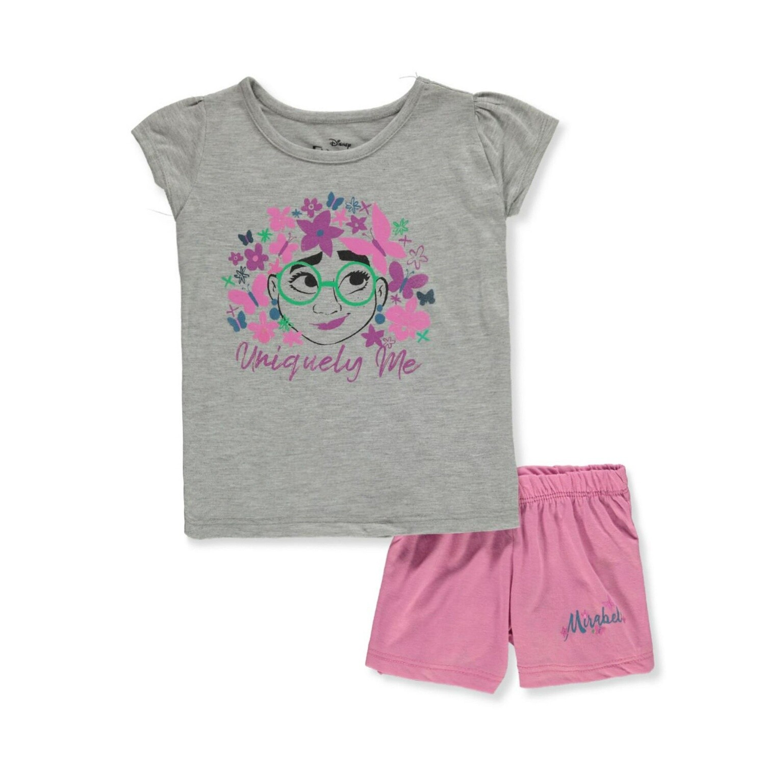 Disney Encanto Girls&#39; 2-Piece Mirabel Shorts Set Outfit