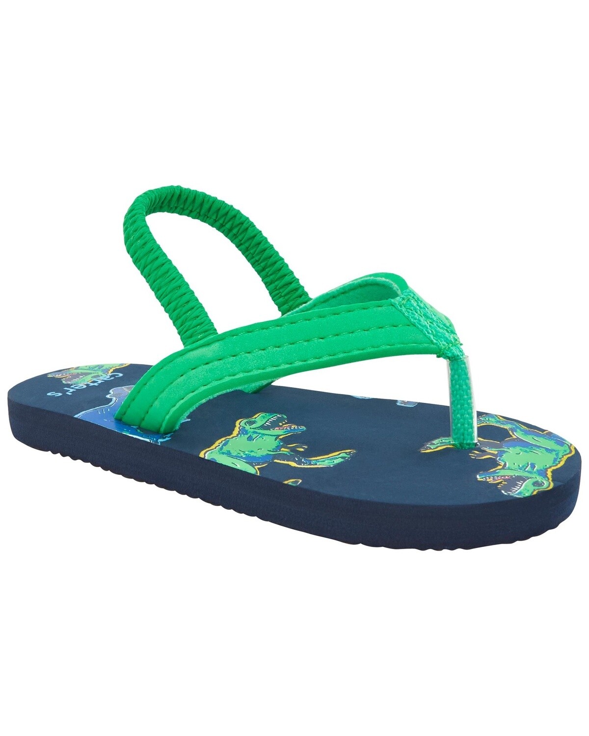 Dinosaur Flip Flops- Navy