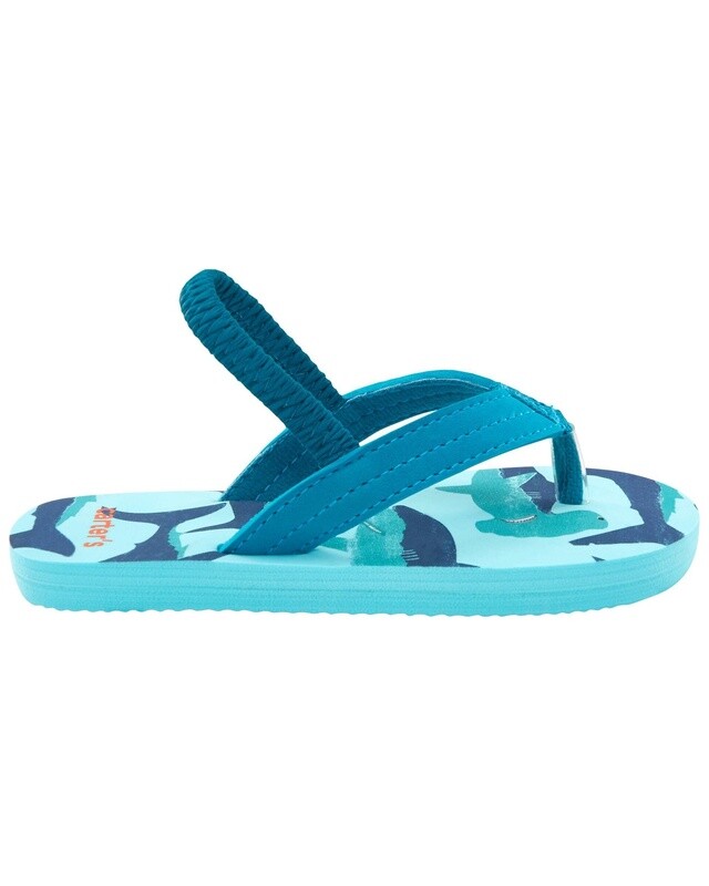 Shark Flip Flops - Blue