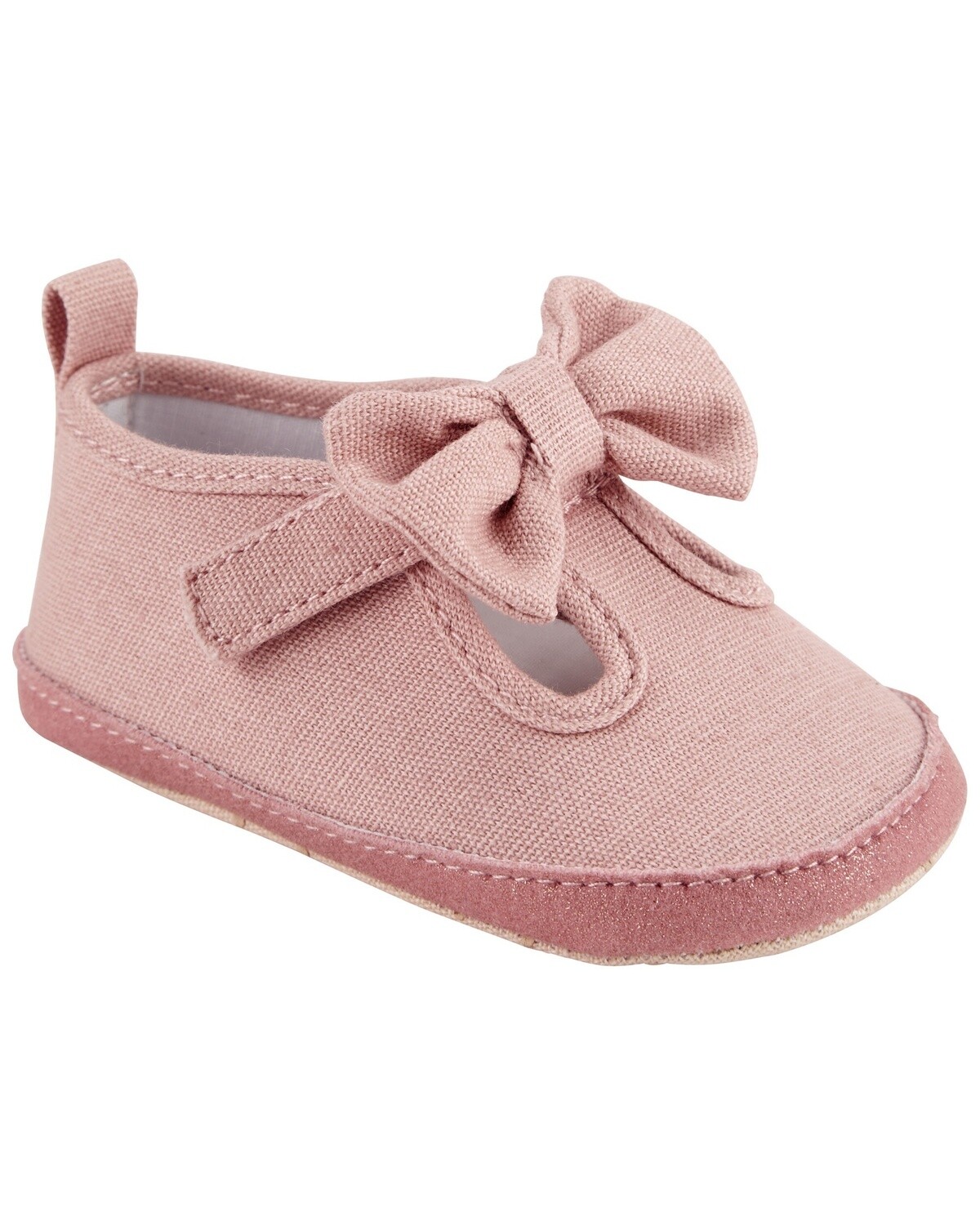 Baby Soft Sole Mary Jane Shoes- Pink