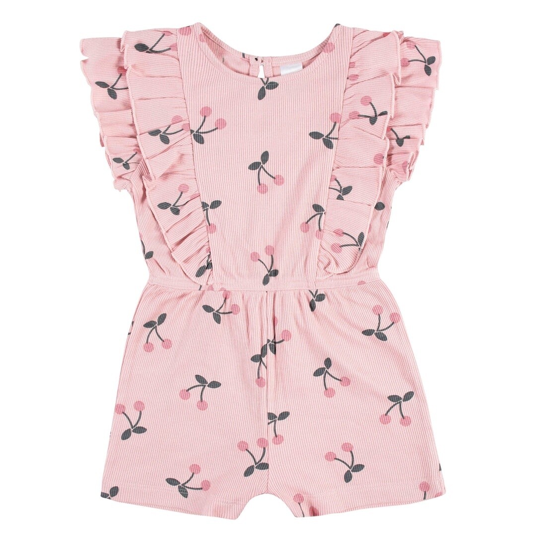 Infant &amp; Toddler Girls Pink Ruffled Romper