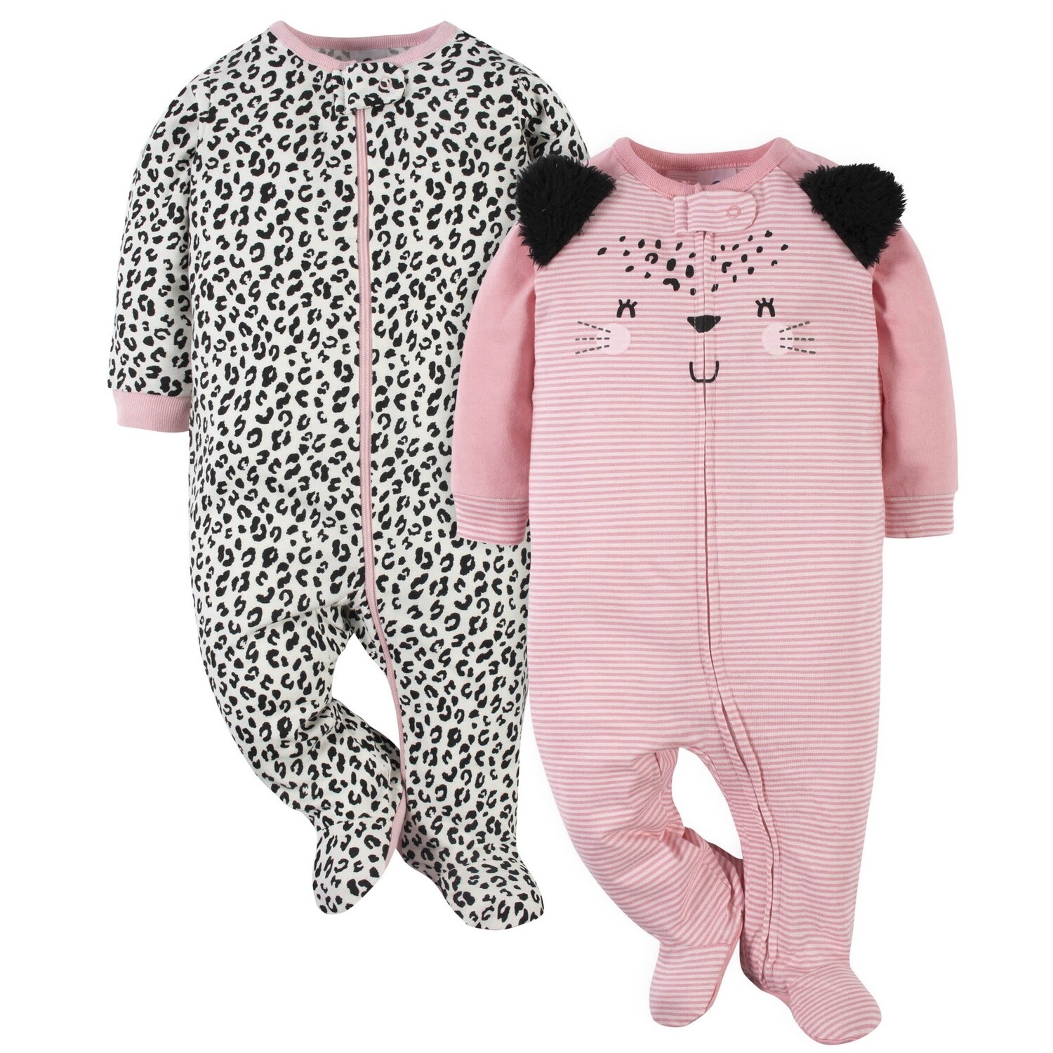 2-Pack Baby Girls Leopard Sleep &#39;N Play