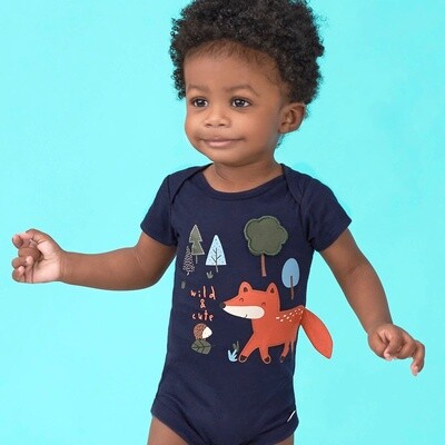 5-Pack Baby Boys WORLD Short Sleeve Onesies® Bodysuits