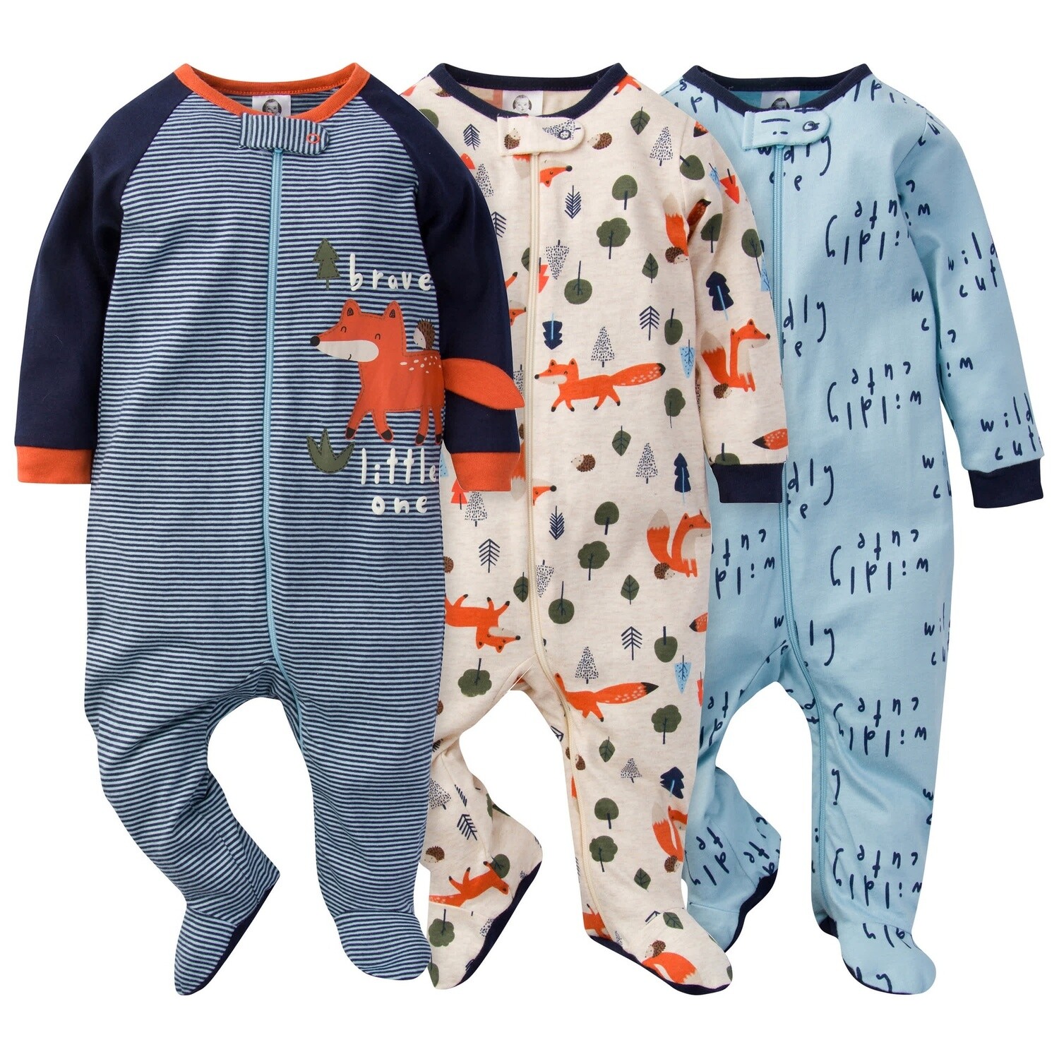 3-Pack Baby Boys Fox Sleep &#39;N Plays