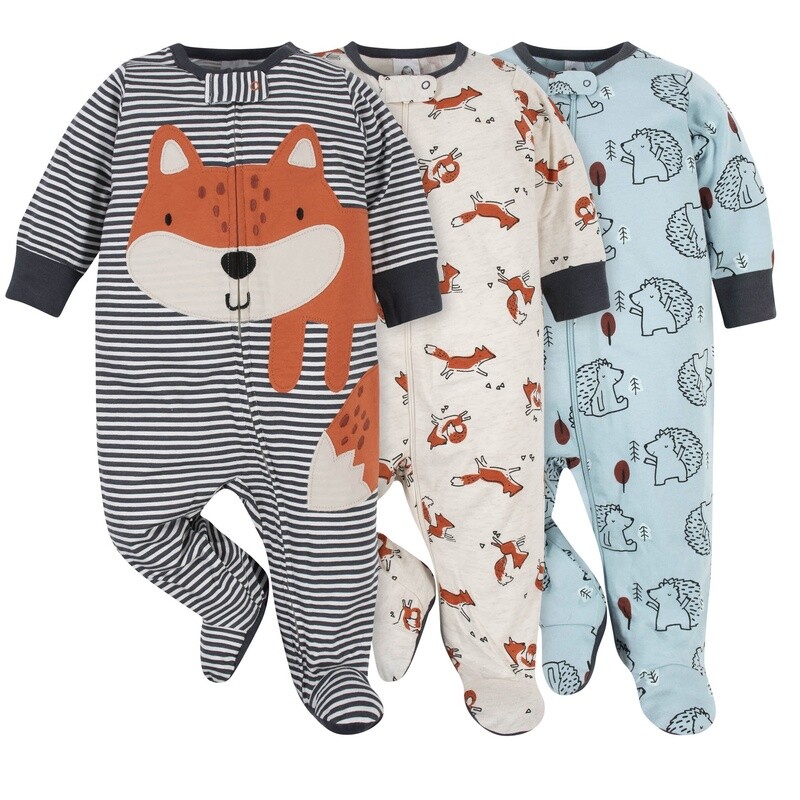 3-Pack Baby Boys Fox Sleep 'N Plays LONG