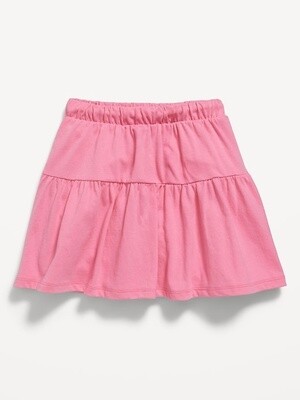 Tiered Jersey-Knit Skort for Toddler Girls