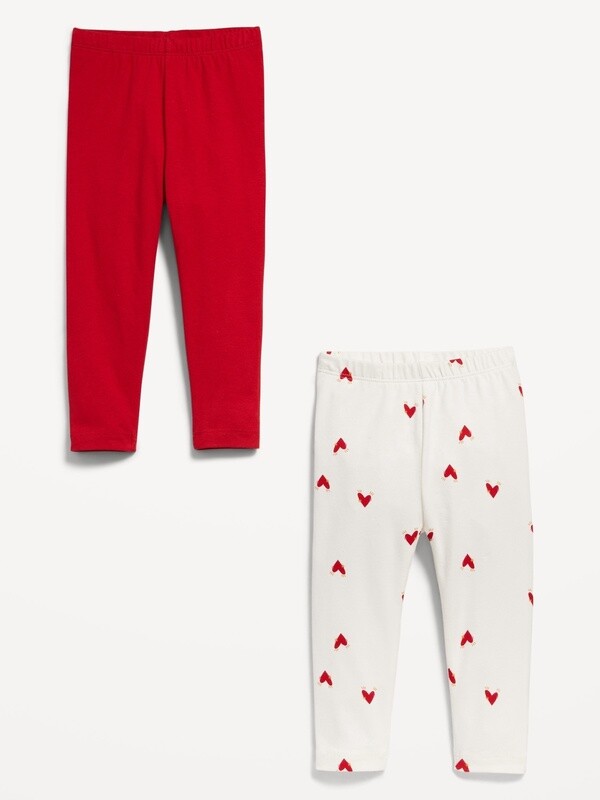 Jersey-Knit Full-Length Leggings for Toddler Girls