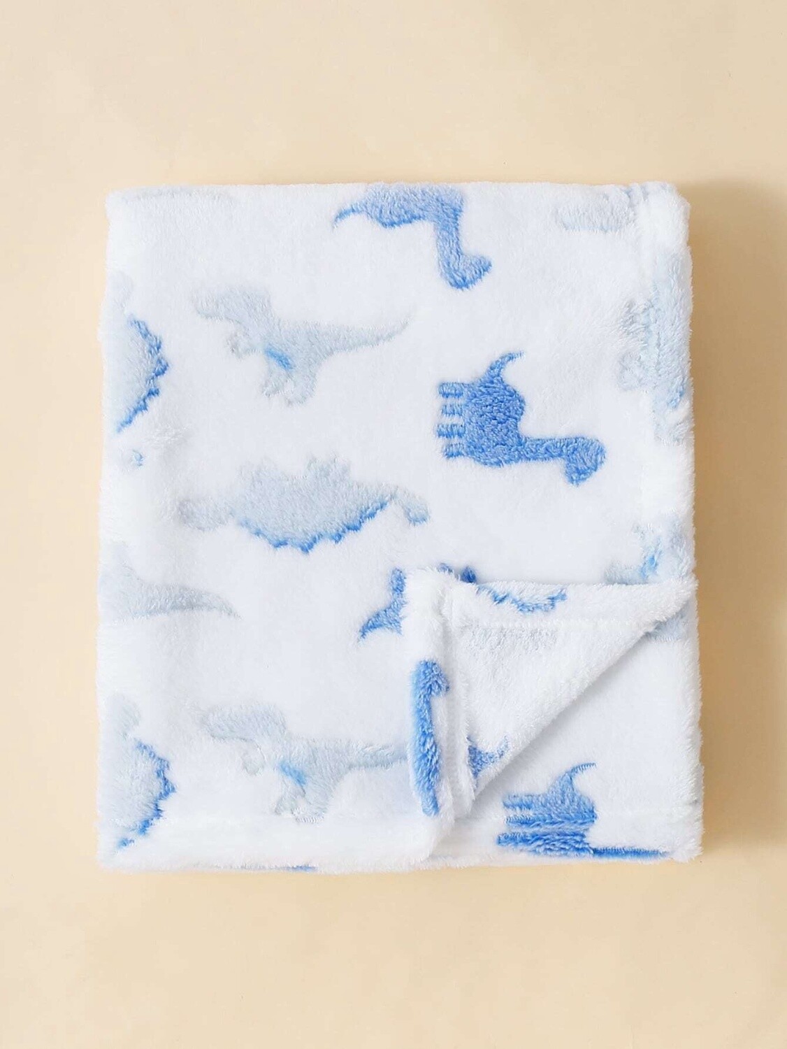 1pc Baby Swaddle Blanket- Blue and white