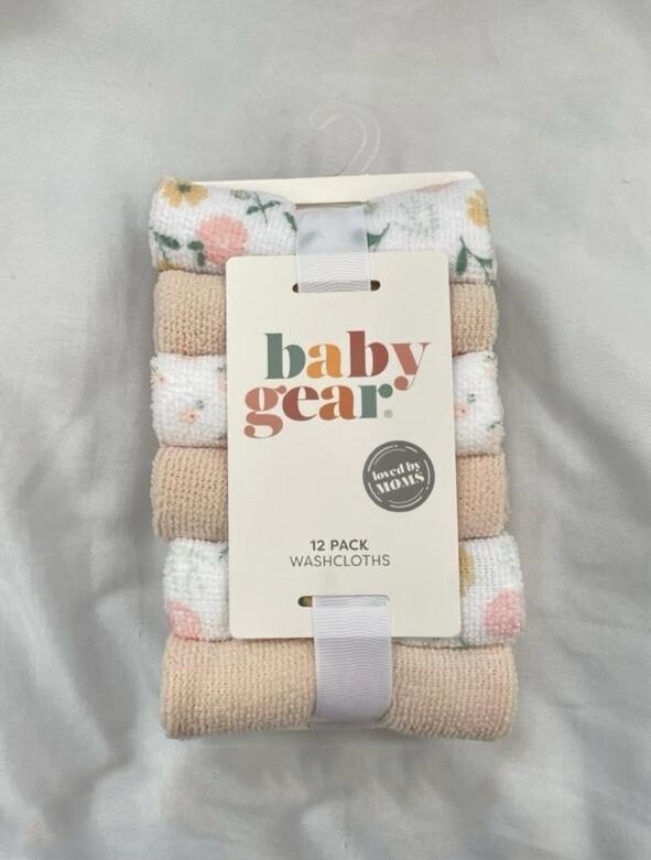 Baby gear neutral 12 pack wash cloth