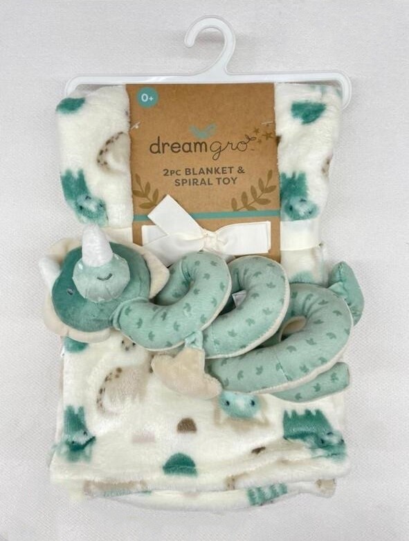Dream Gro 2 Piece Blanket &amp; Spiral Toy