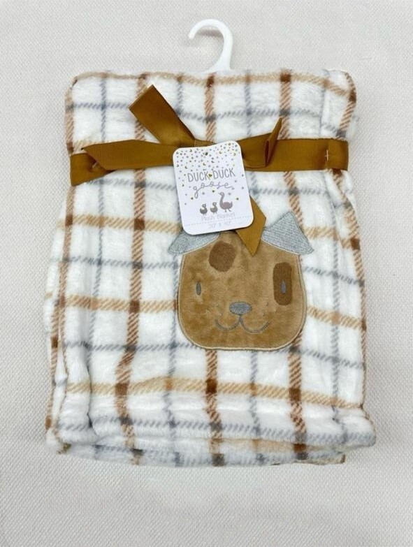 Duck Duck Goose Dog Face Blanket