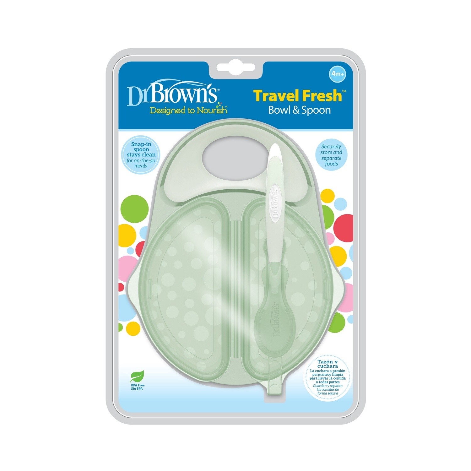 Dr Brown&#39;s Travel Fresh Bowl &amp; Spoon