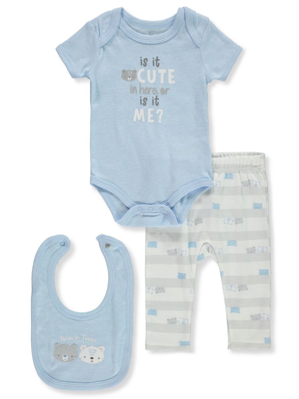 Duck Duck Goose Baby Boys&#39; 3-Piece Layette Set