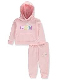 Puma Baby Girls&#39; 2-Piece Pastel Joggers Set Outfit