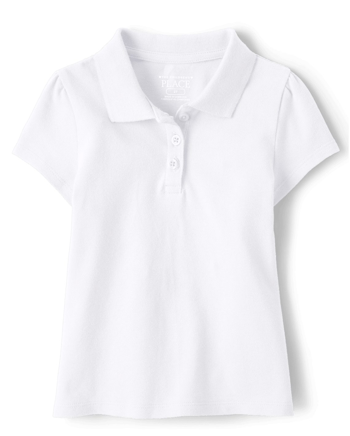 Toddler Girls Uniform Pique Polo