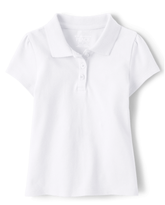 Toddler Girls Uniform Pique Polo