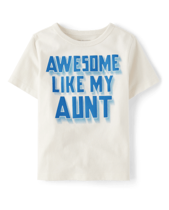 Baby And Toddler Boys Awesome Aunt Graphic Tee