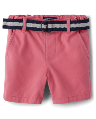 Baby And Toddler Boys Belted Chino Shorts