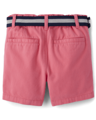 Baby And Toddler Boys Belted Chino Shorts