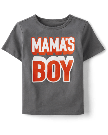 Baby And Toddler Boys Mama&#39;s Boy Graphic Tee