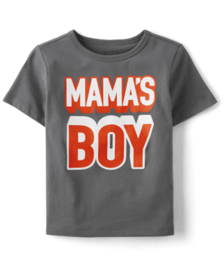 Baby And Toddler Boys Mama&#39;s Boy Graphic Tee