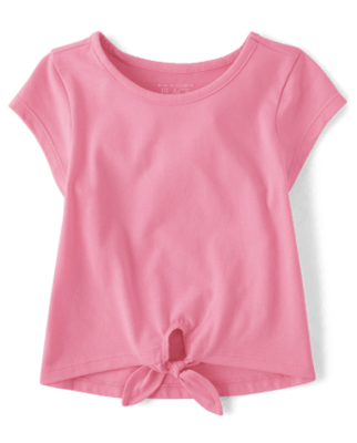 Toddler Girls Tie-Front Top