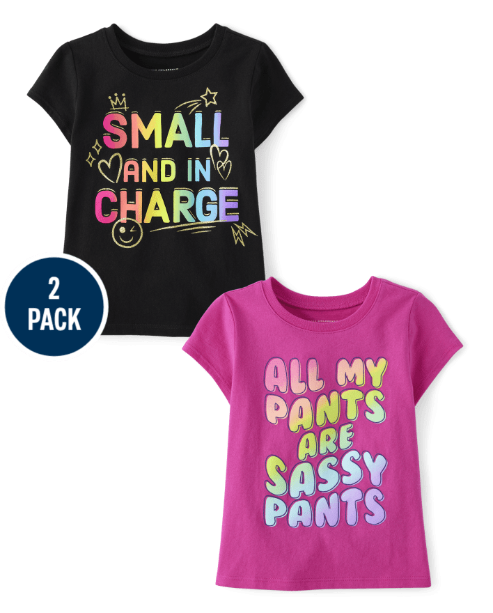 Baby And Toddler Girls Sassy Graphic Tee