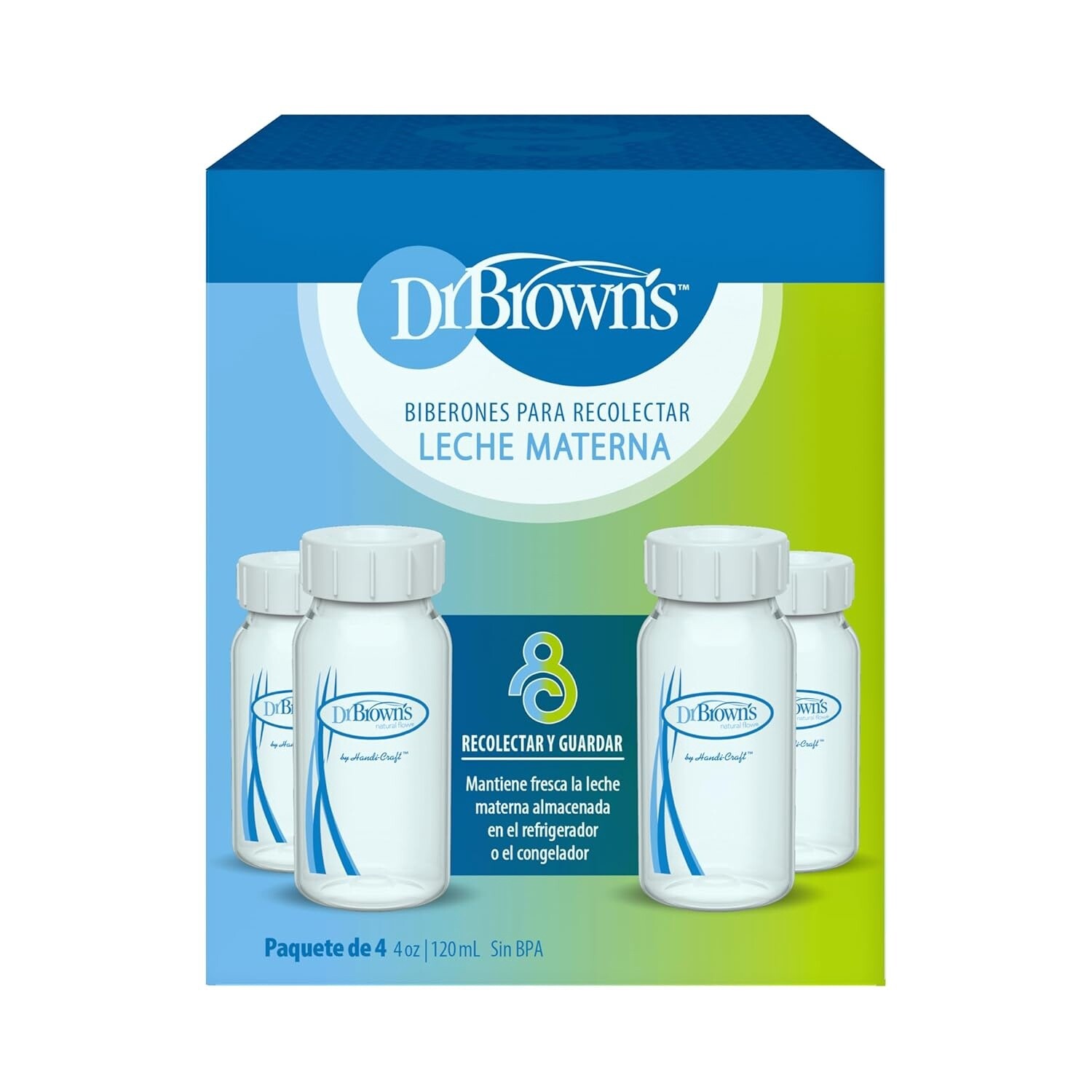 Dr. Brown&#39;s Breastmilk Storage and Collection Bottles - 4 Oz (Pack of 4)