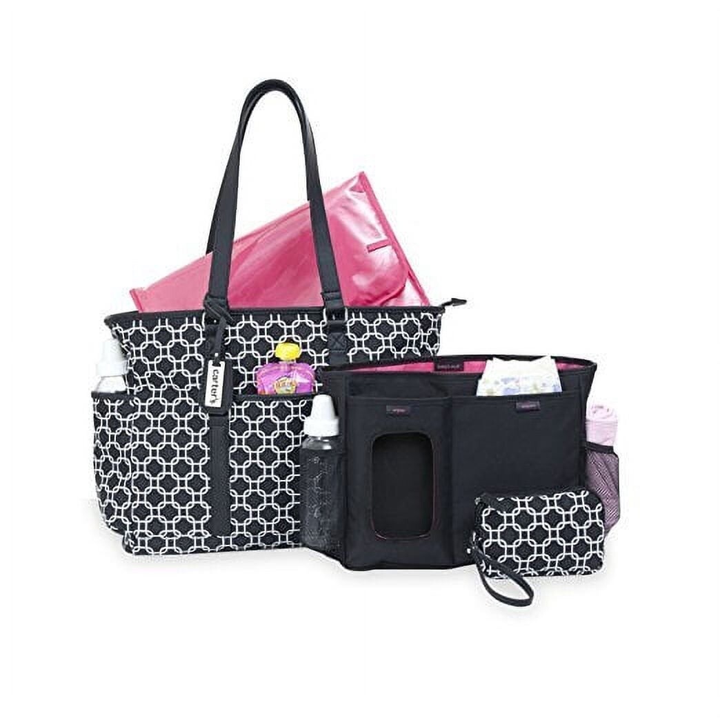 Carter&#39;s Black and White Diaper Bag
