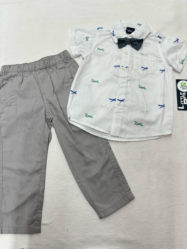 Little Rebel 2 Piece Helicopter Bow Tie Set