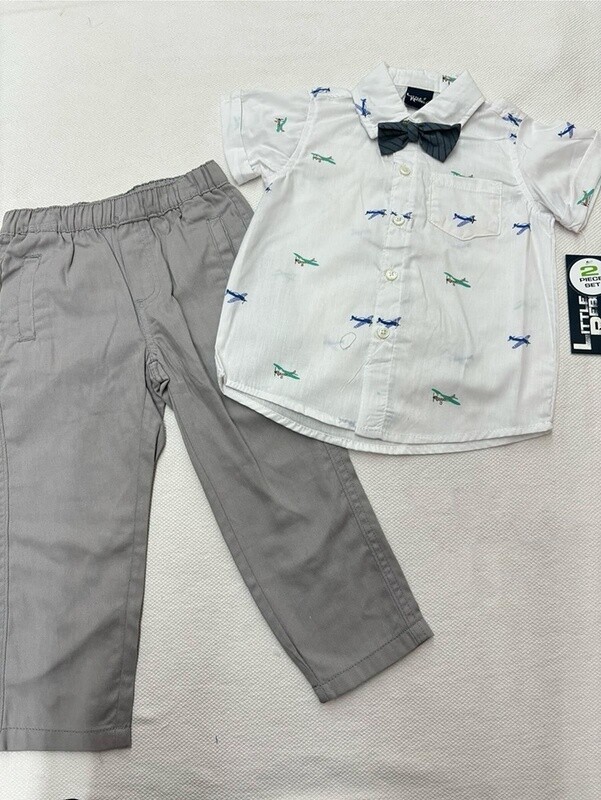 Little Rebel 2 Piece Helicopter Bow Tie Set