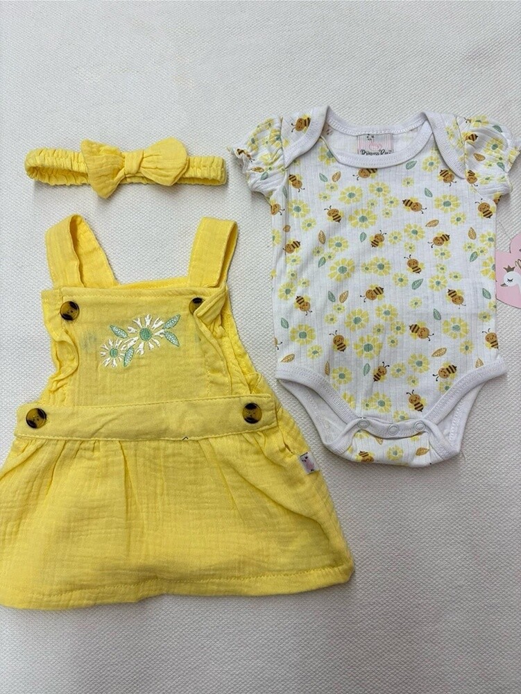 Princess Rose Yellow Romper Set