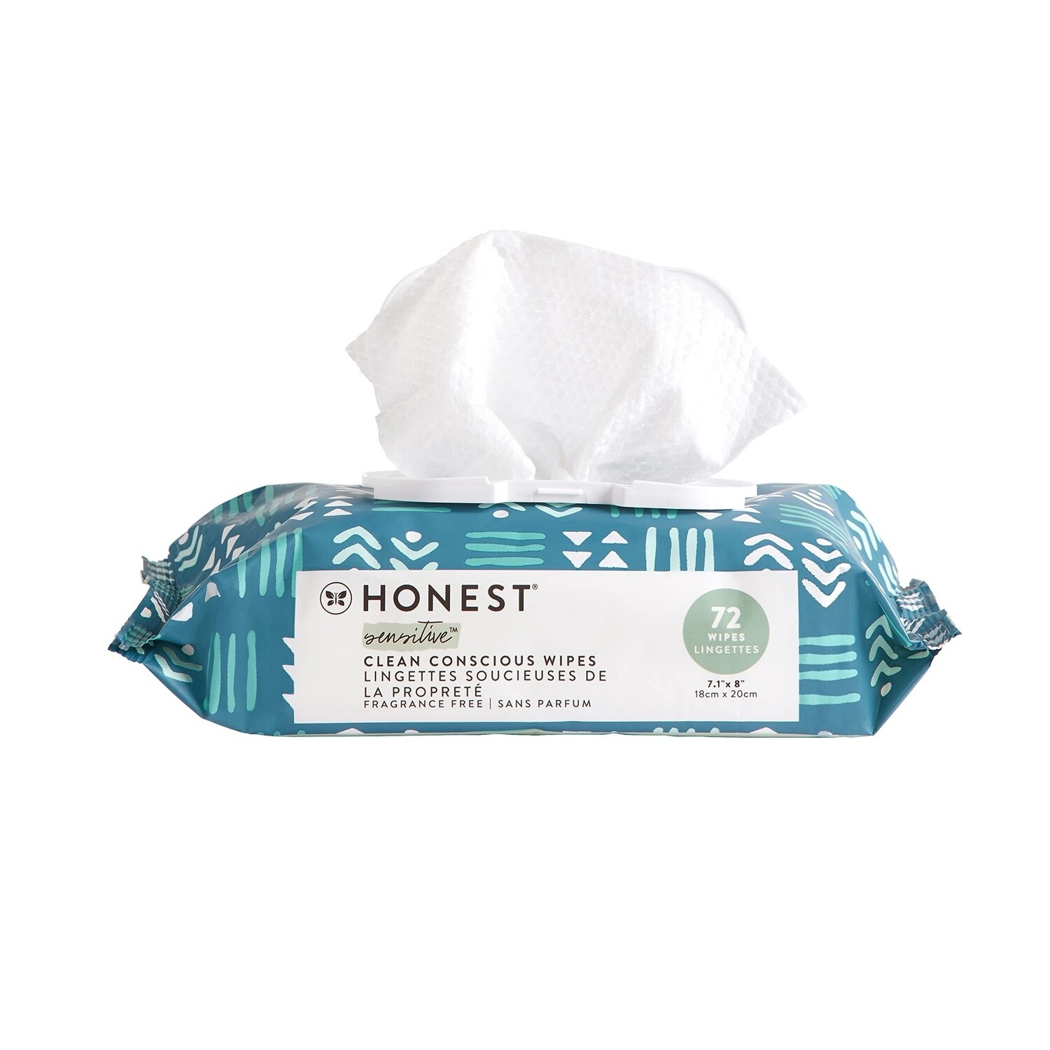 The Honest Company Clean Conscious Unscented Wipes | Over 99% Water, Compostable, Plant-Based, Baby Wipes | Hypoallergenic for Sensitive Skin, EWG Verified