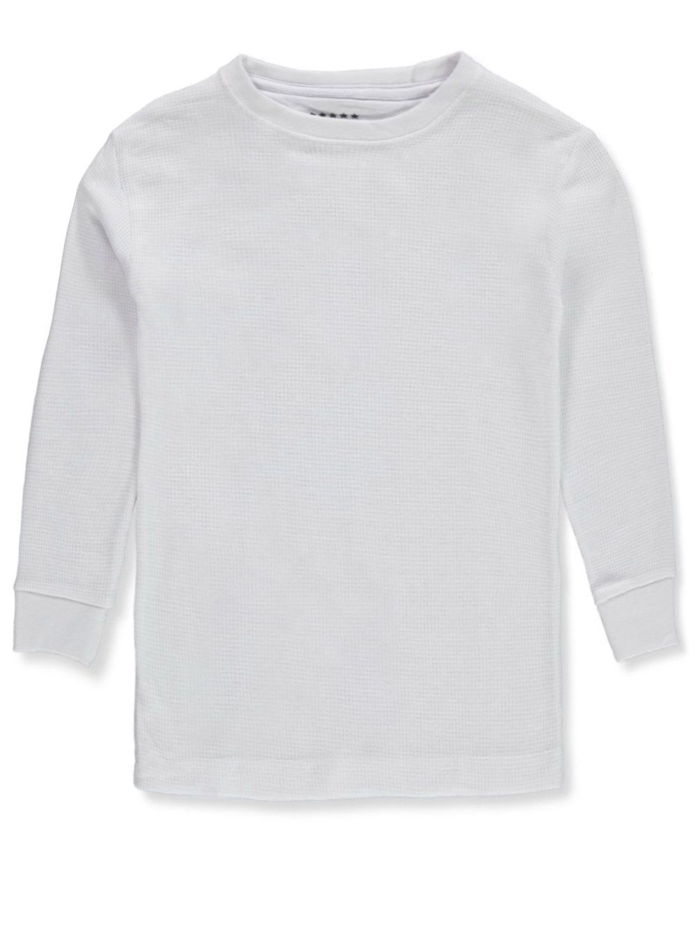 BOYS' L/S THERMAL CREW SWEATSHIRT - White